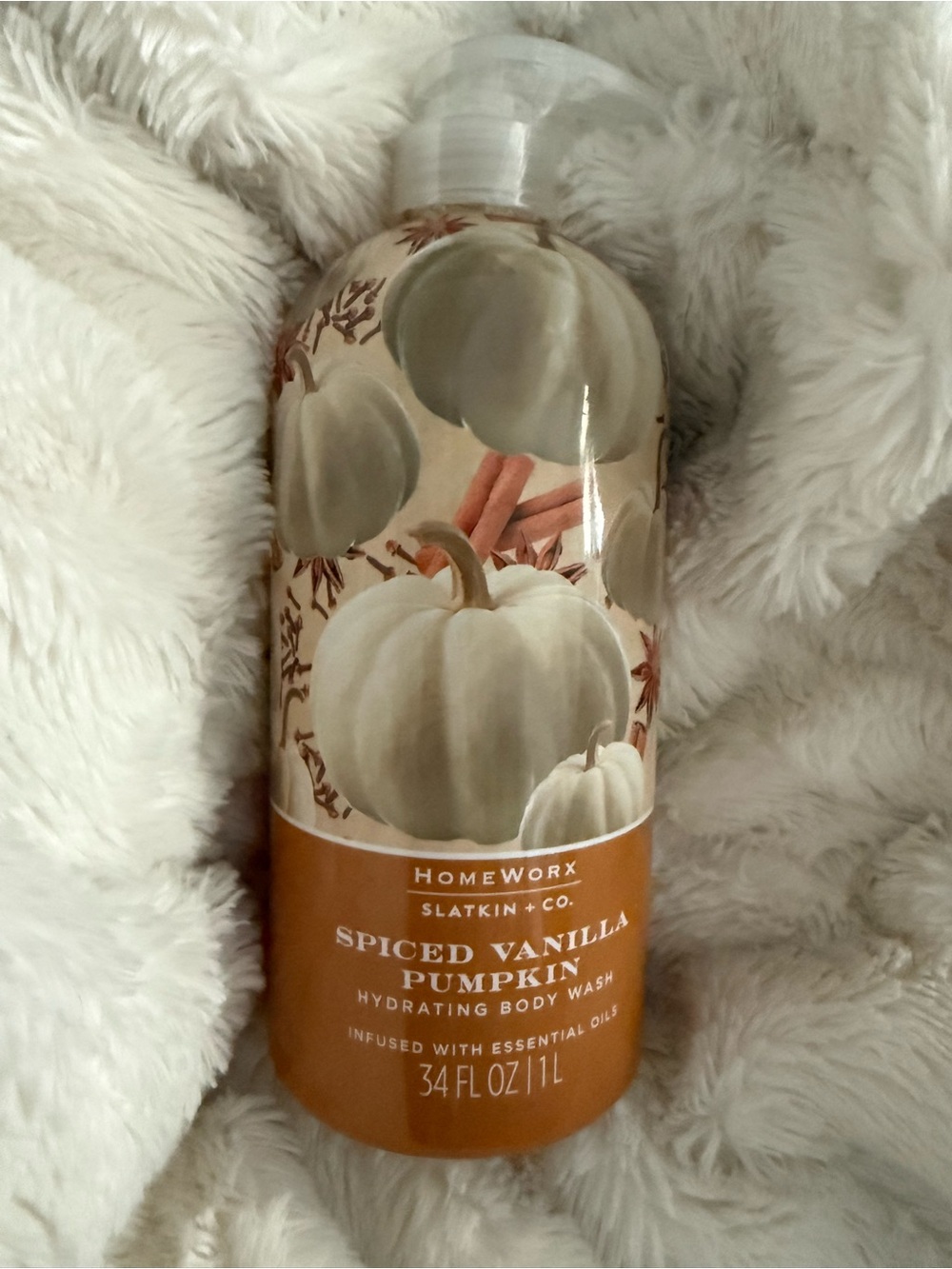 Homeworx- Spiced Vanilla Pumpkin Hydrating Body Wash-x-large 34 oz